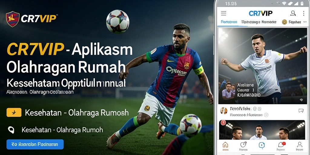 Tampilan antarmuka CR7VIP yang menarik dan mudah dinavigasi.