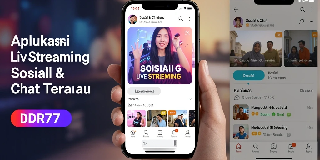Tampilan antarmuka IDR77 yang memukau dan mudah digunakan untuk Live Streaming.
