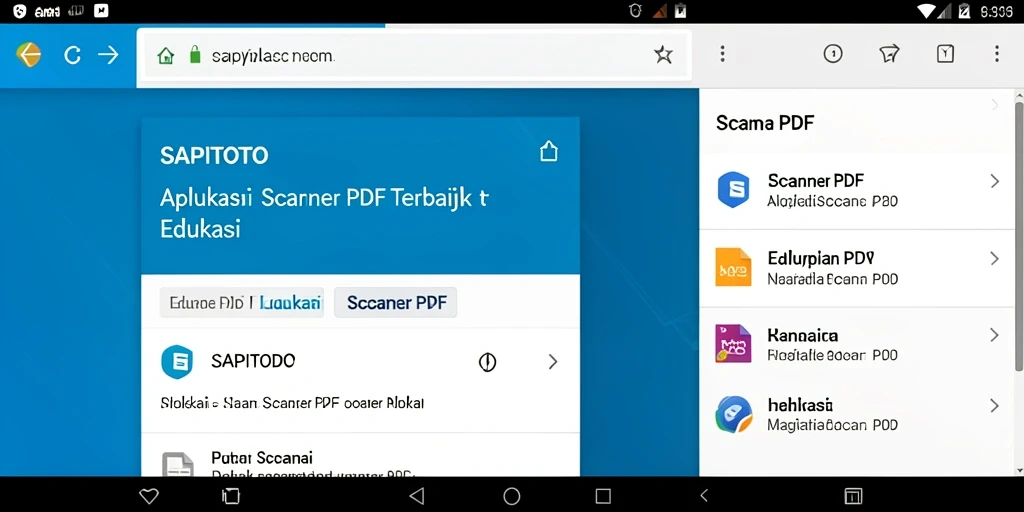 Tampilan antarmuka SAPITOTO yang mudah digunakan untuk pemindaian PDF.